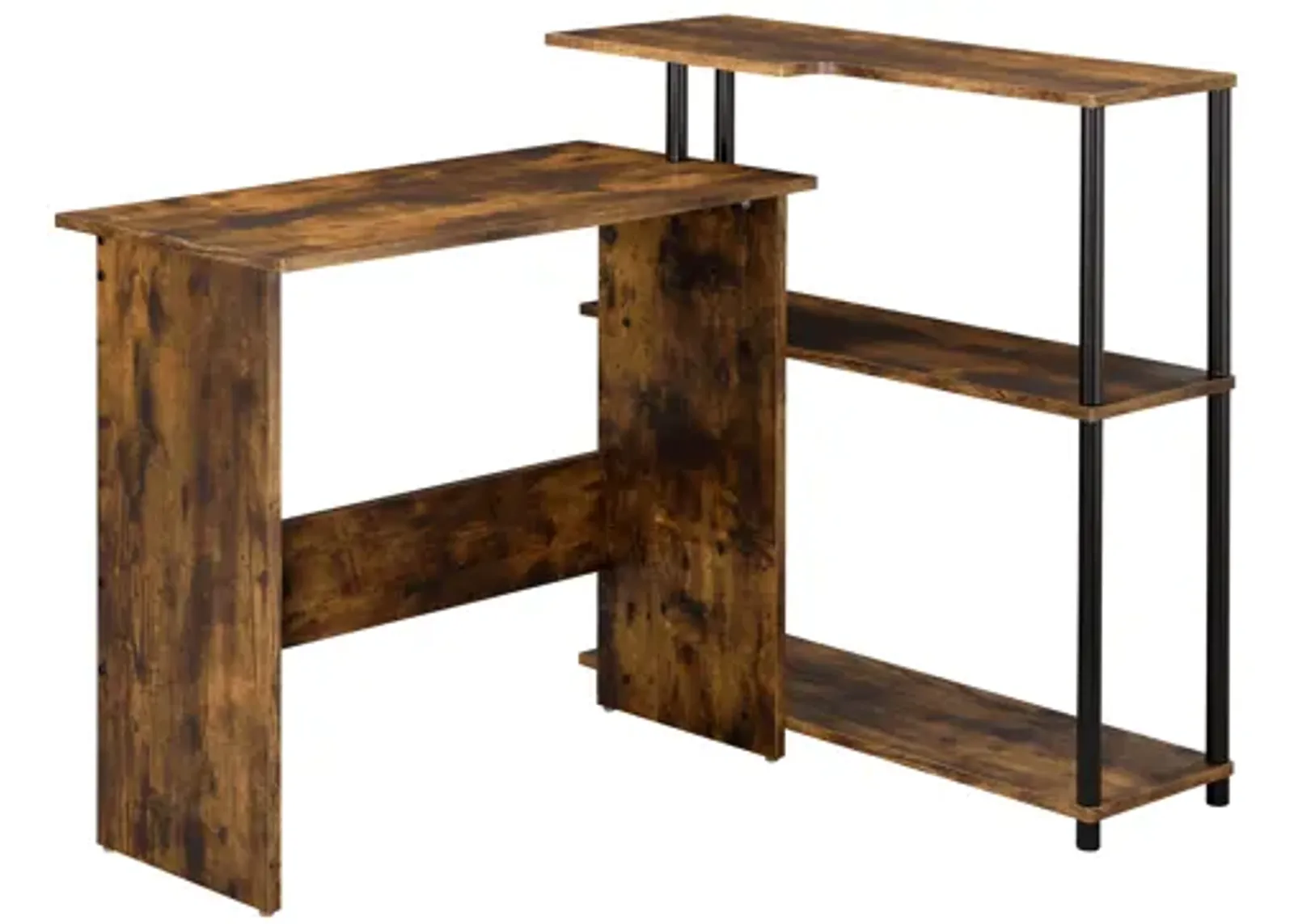 ACME Ievi Writing Desk, Weathered Oak & Black Finish