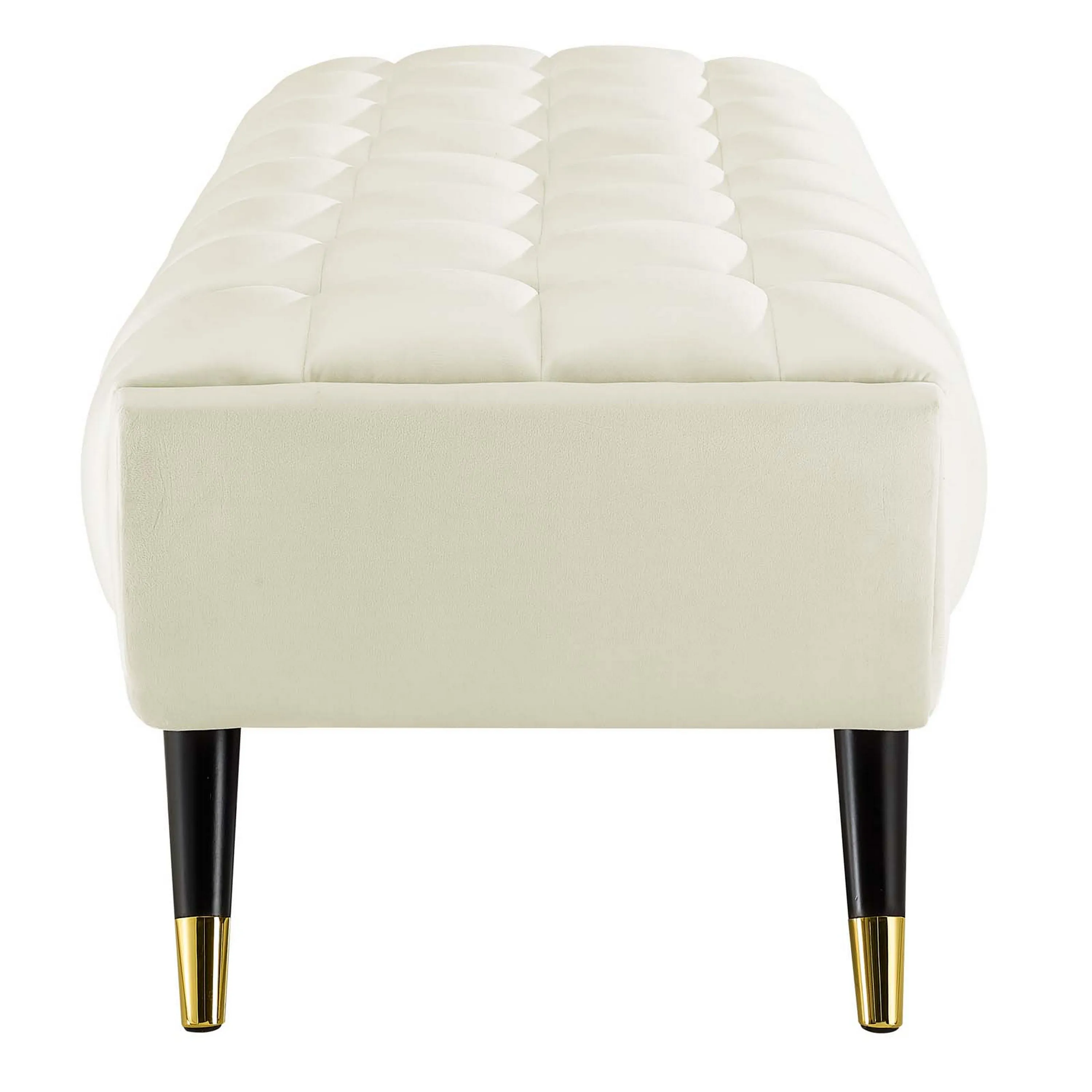 Adept 60" Performance Velvet Bench-Benzara