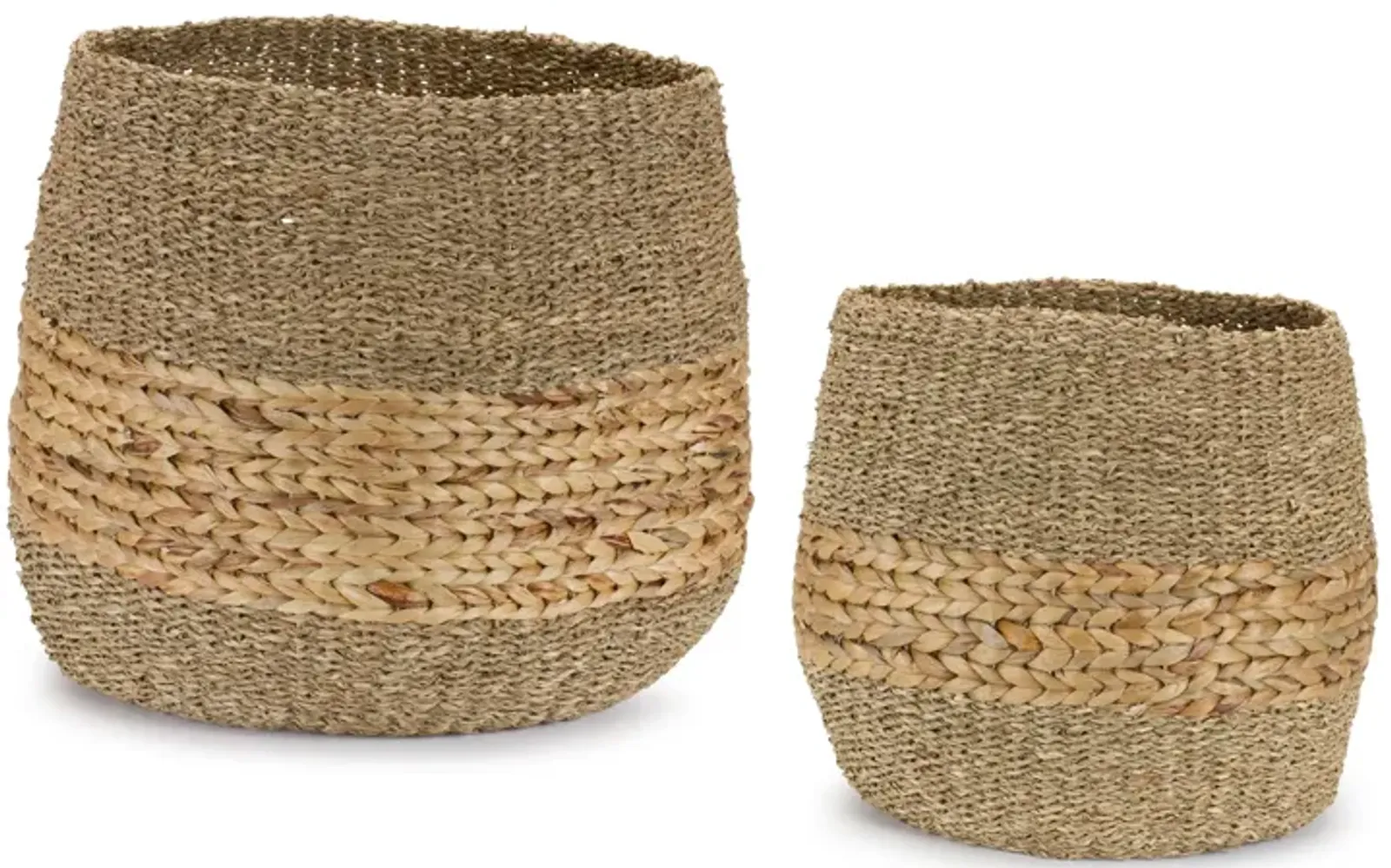 Basket Set of 2 - Versatile Storage Bins for Organizing Home or Office
