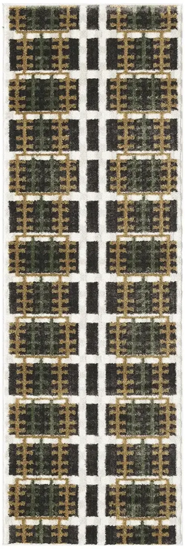 Nordic NRC08 Charcoal/Multicolor 2' x 6' Rug