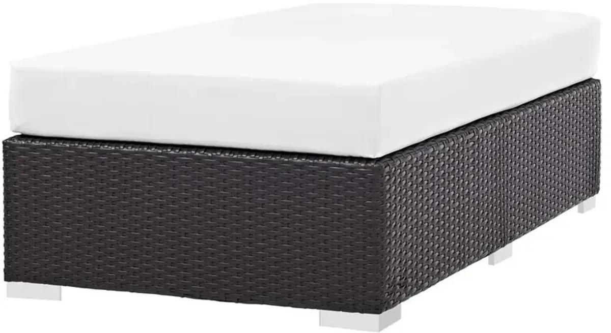 Modway Convene Outdoor Patio Fabric Rectangle Ottoman