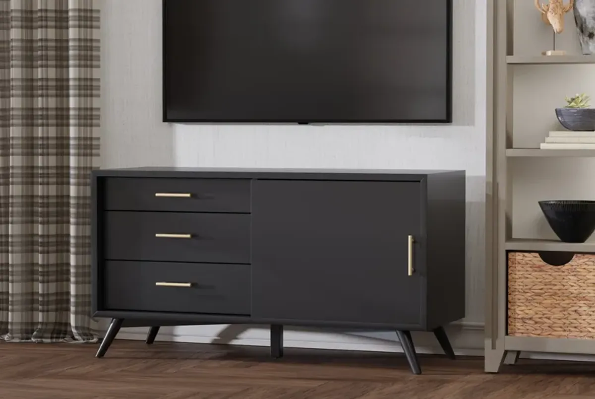 Flynn Small TV Console, Black