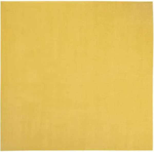 Nourison Essentials NRE01 Yellow 9' x Square Rug