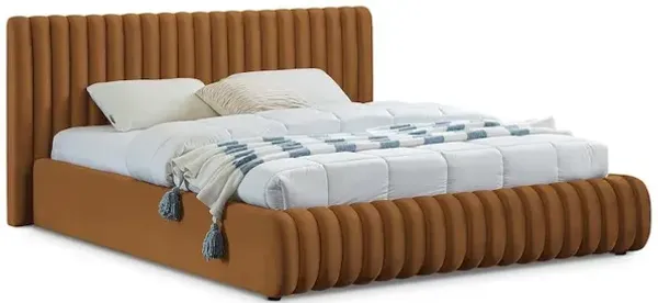 Meridian Furniture Nico Saddle Velvet King Bed