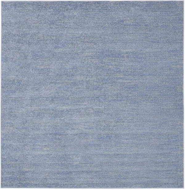 Nourison Essentials NRE01 Blue/Gray 5' x Square Rug