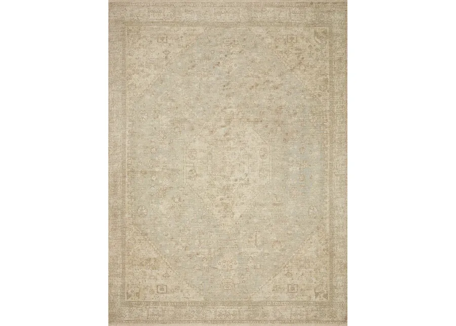 Priya PRY01 Ocean/Ivory 9'3" x 13' Rug