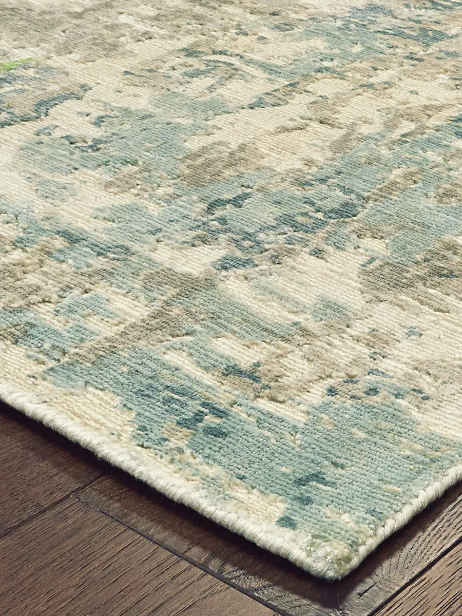 Formations 9' x 12' Blue Rug