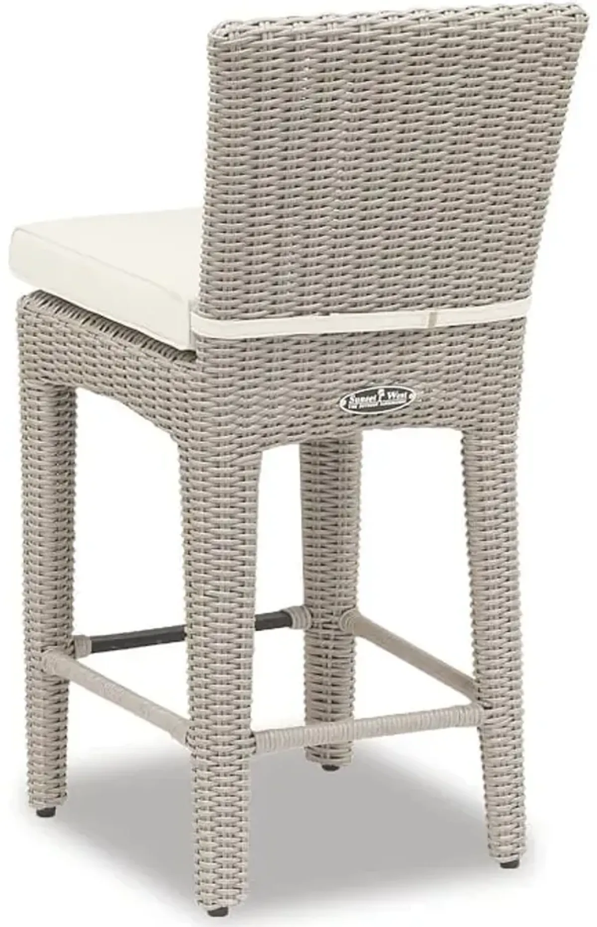 Manhattan Counter Stool in Linen Canvas w/ Self Welt