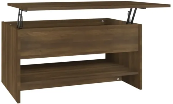 vidaXL Coffee Table Brown Oak 31.5"x19.7"x15.7" Engineered Wood