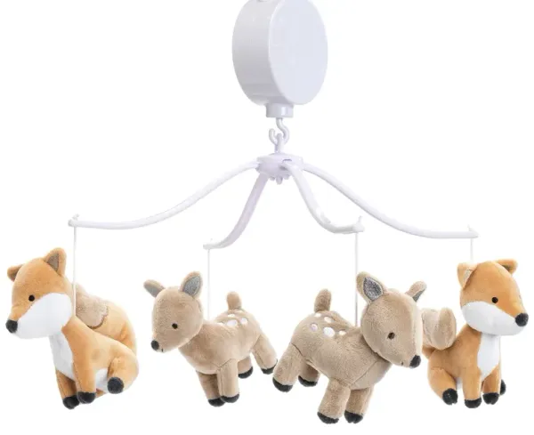Bedtime Originals Deer Park Musical Baby Crib Mobile Soother Toy - Woodland