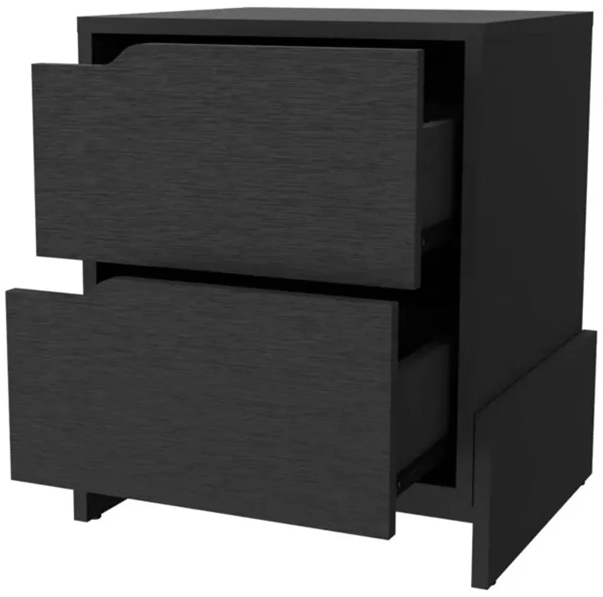 Ralston 2-Drawer Nightstand In Black