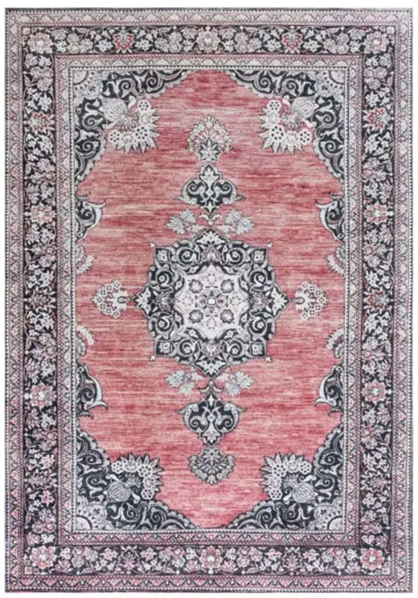 Bausch Bohemian Distressed Chenille Machine-Washable Area Rug