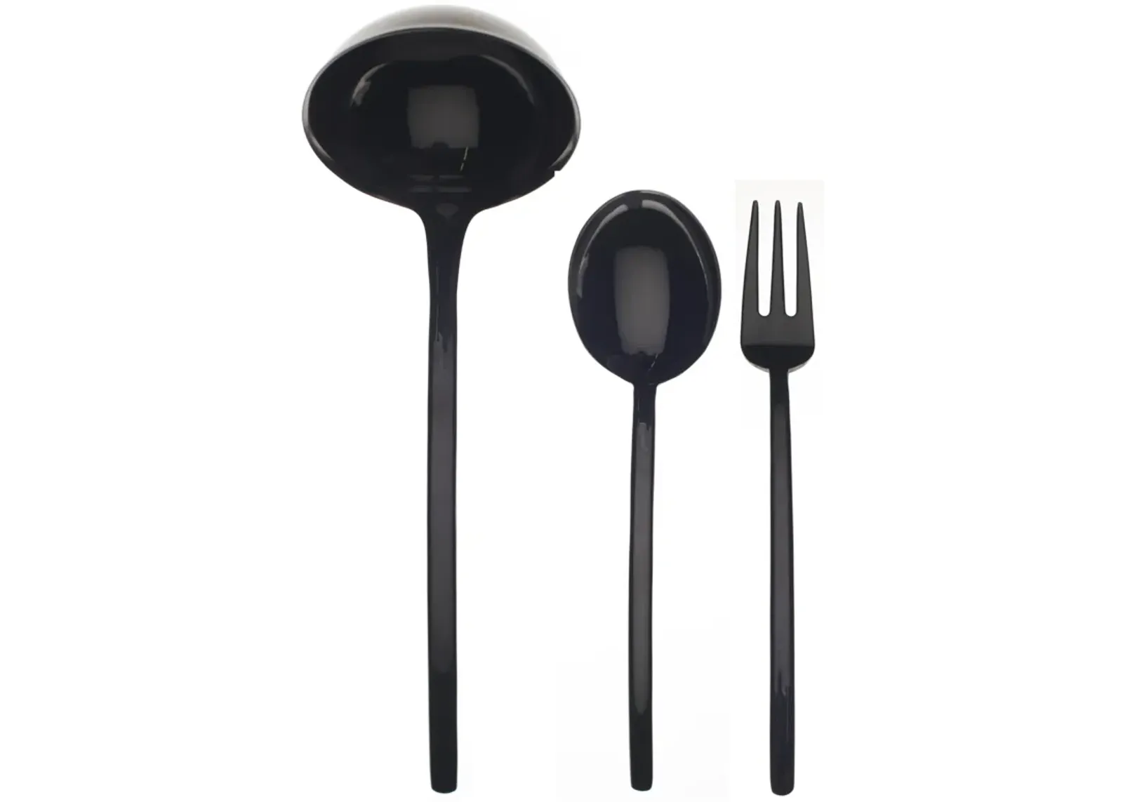 Due Black Gold Serving Set 3 Pieces