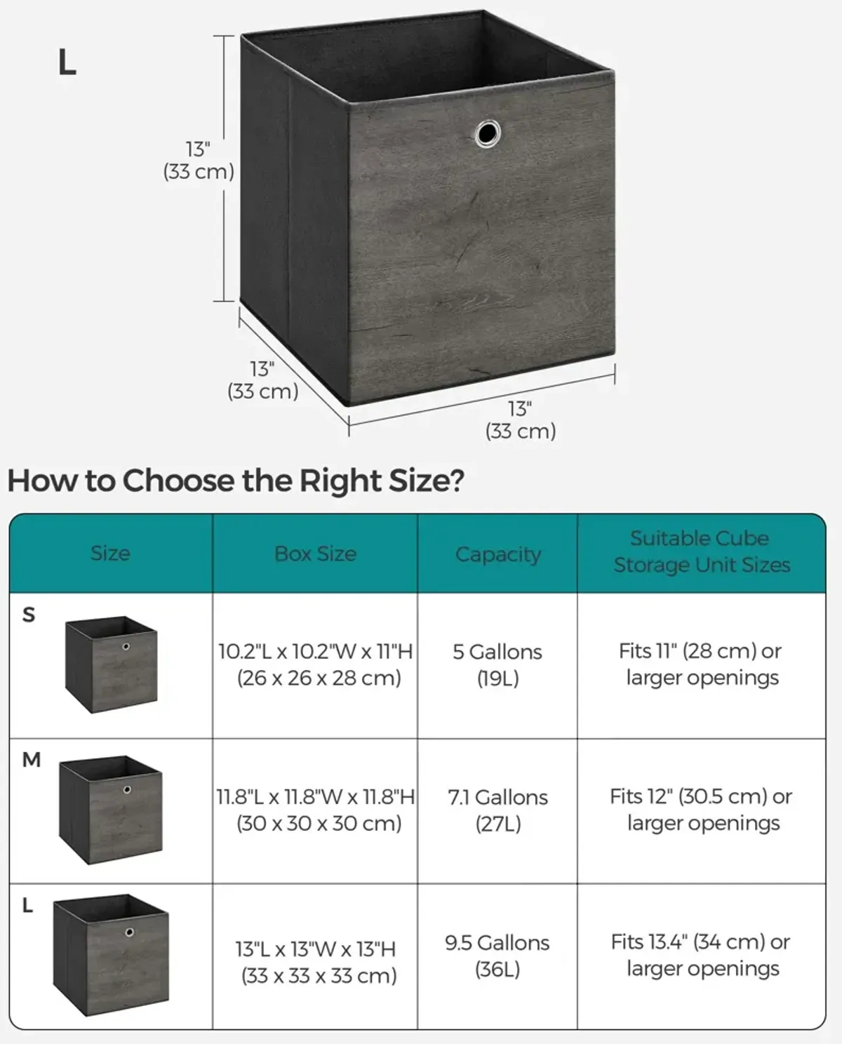 Foldable Storage Organizer Boxes – Set of 6 Storage Cubes for Clothes