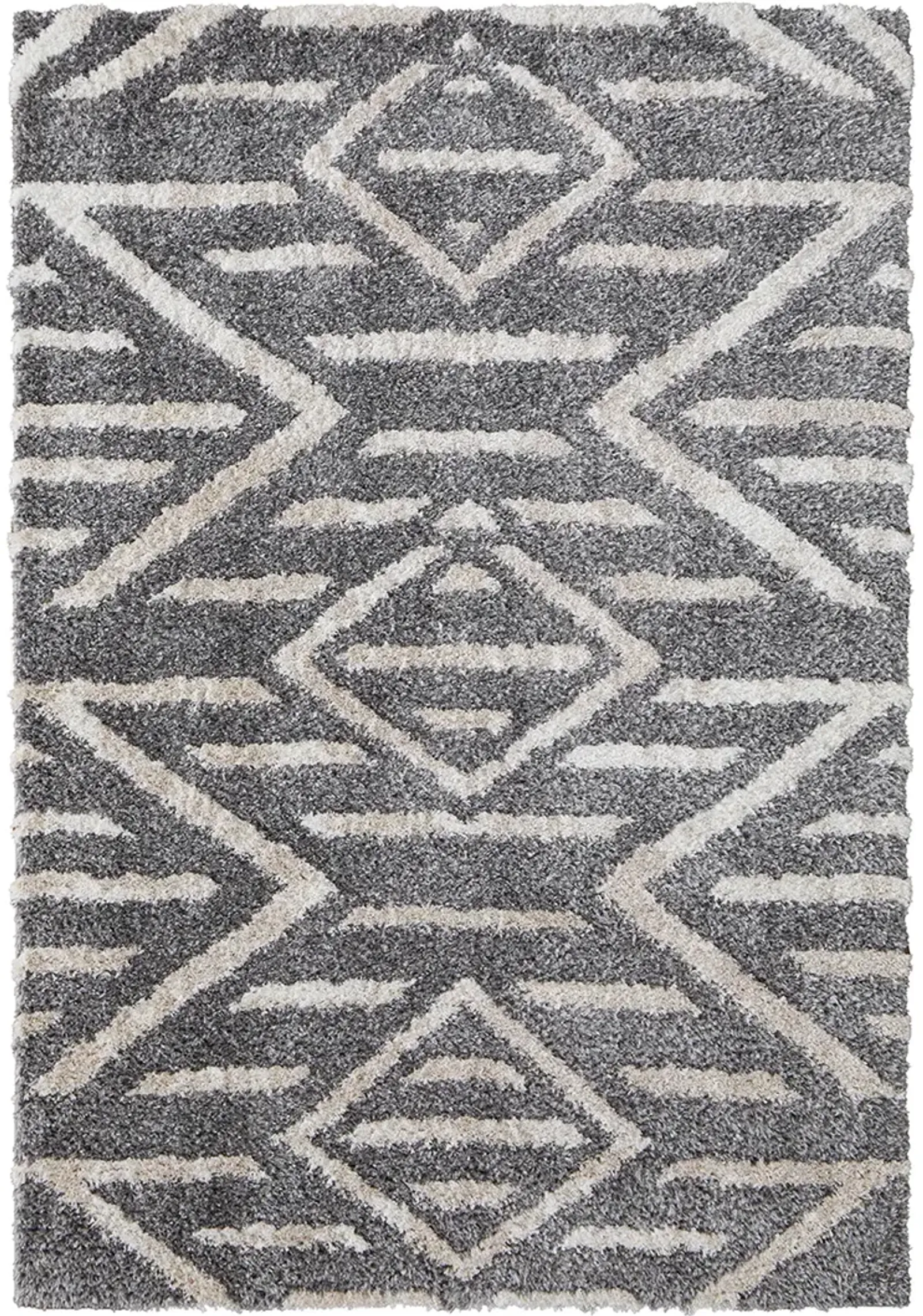 Mynka 39IBF Gray/Ivory 5' x 8' Rug