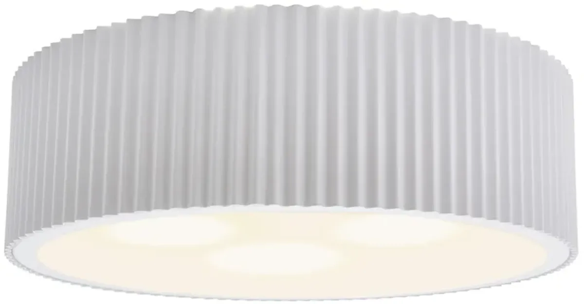 Brendon 17'' Wide 3-Light White Flush Mount