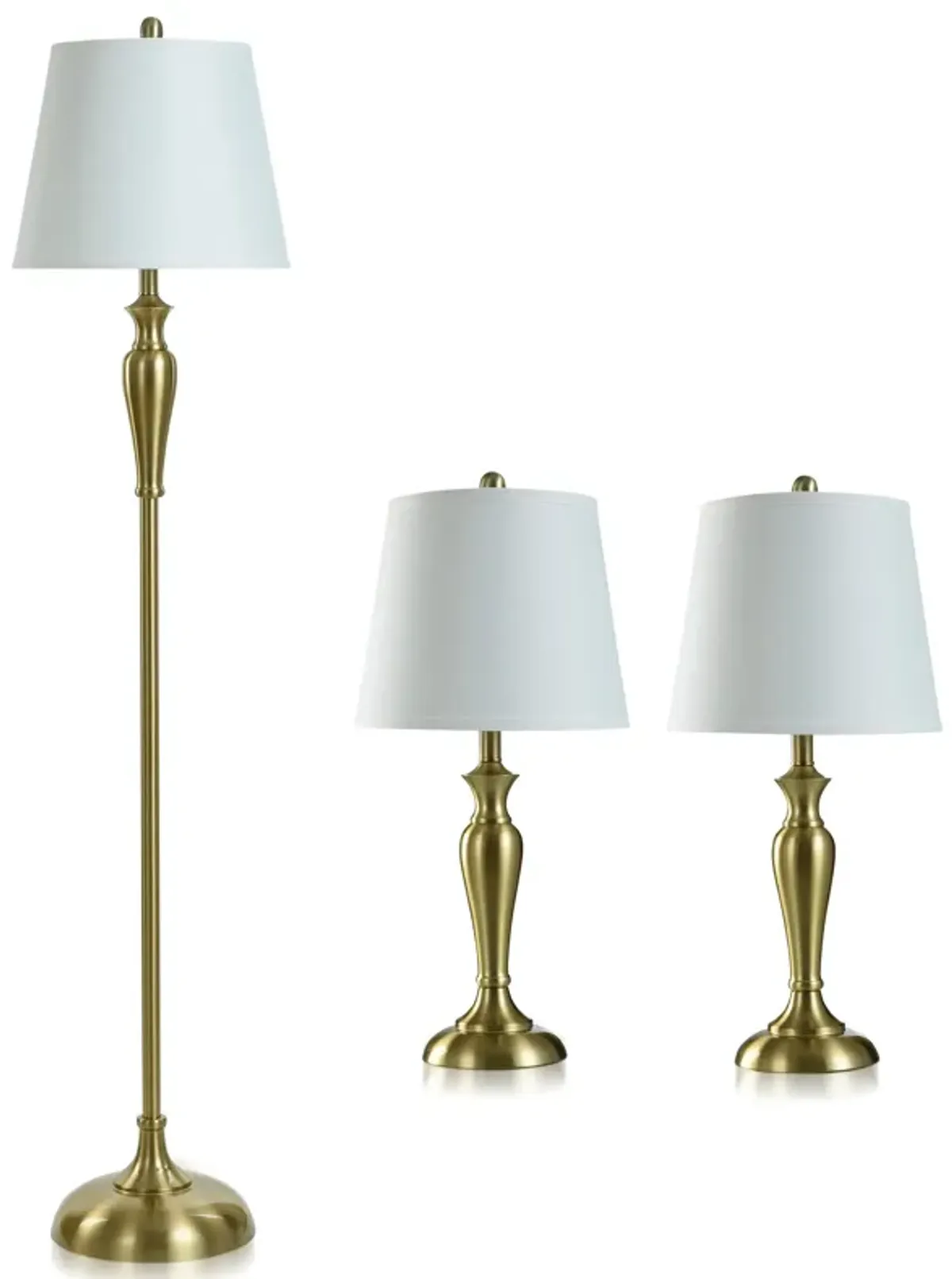2 Table Lamps 1 Floor Lamp III