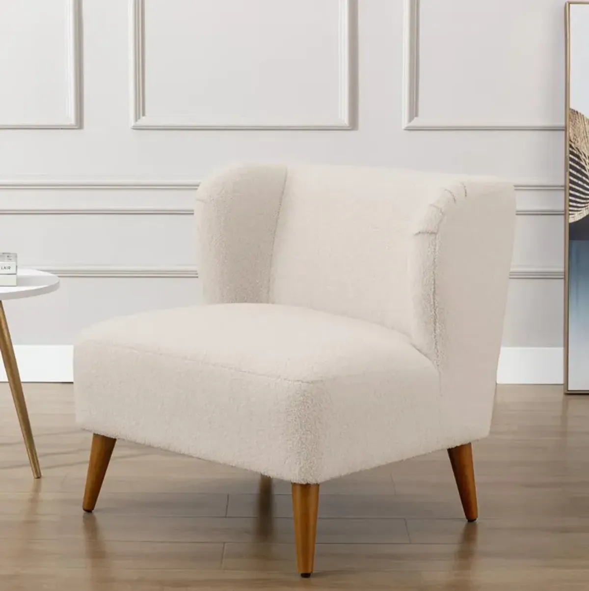 Comfort Pointe Vesper Boucle Accent Chair - Milky White