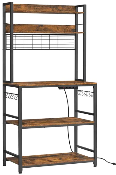 Bakers Rack with Power Outlet