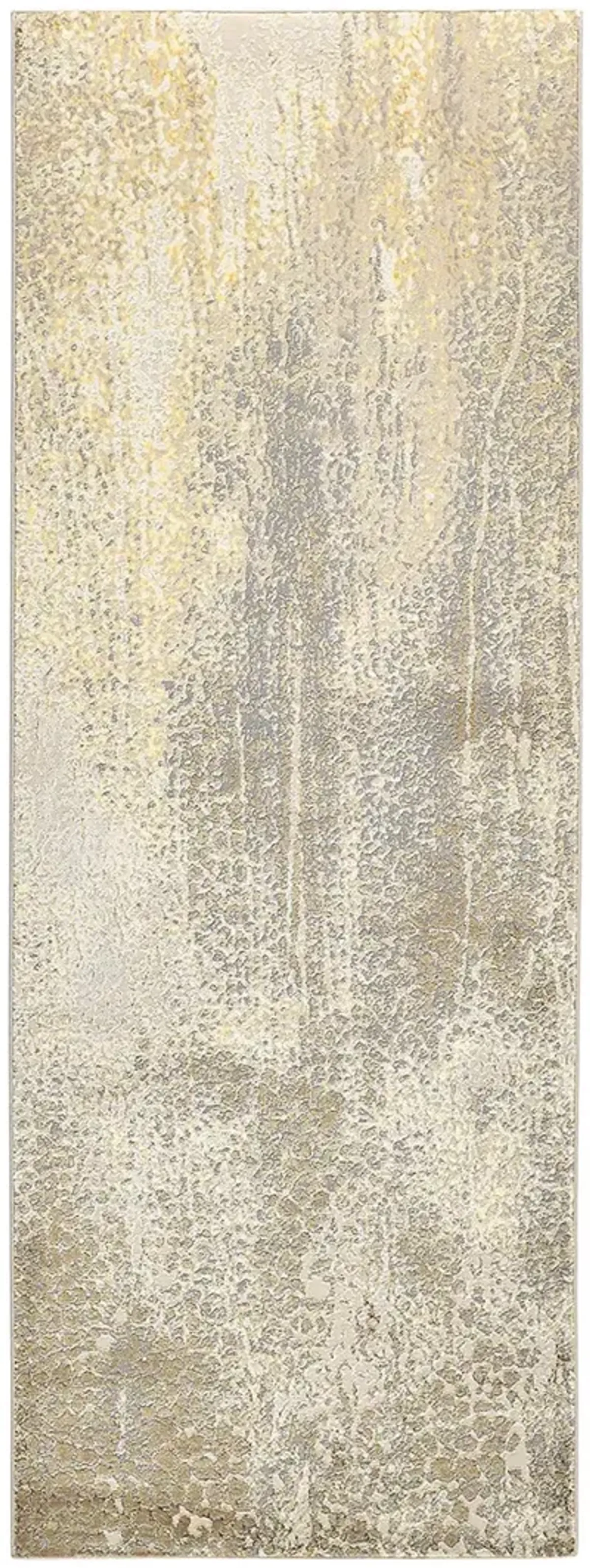 Aura 3739F Ivory/Gray/Gold 2'10" x 7'10" Rug