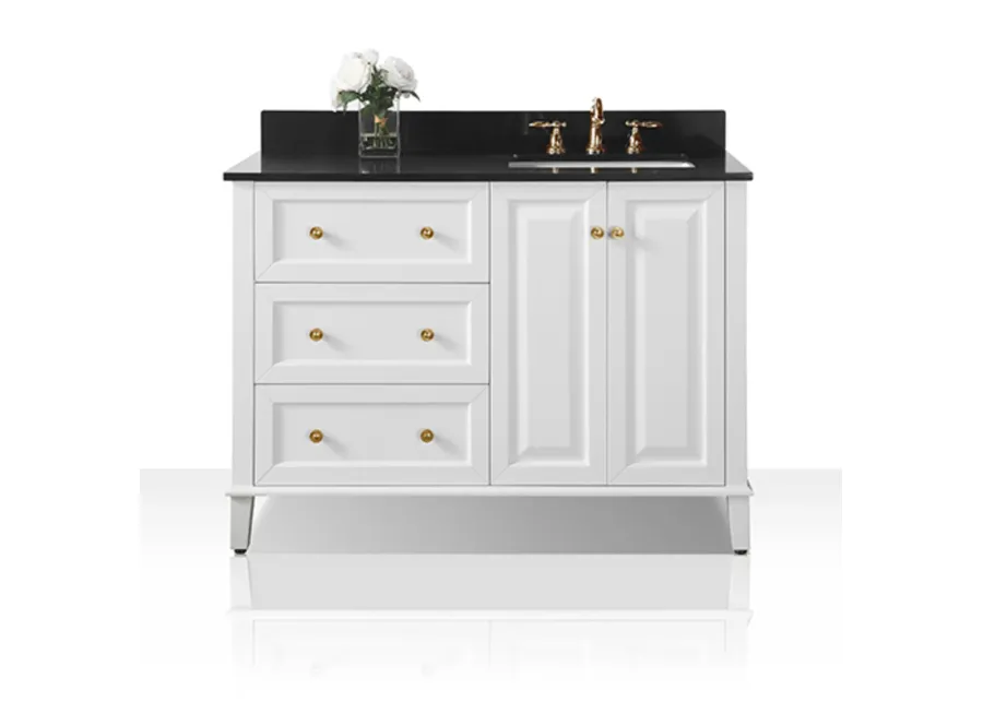 Hannah 48 in. Off Centered Bath Vanity Set