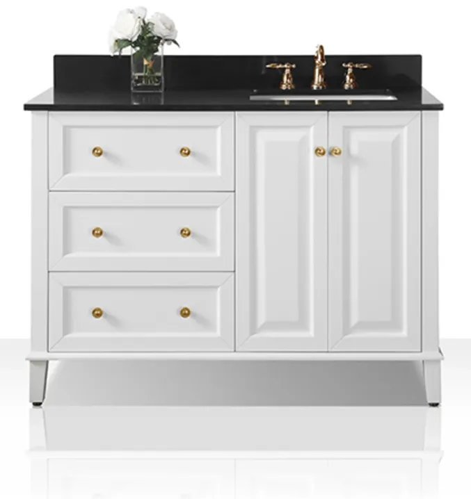 Hannah 48 in. Off Centered Bath Vanity Set