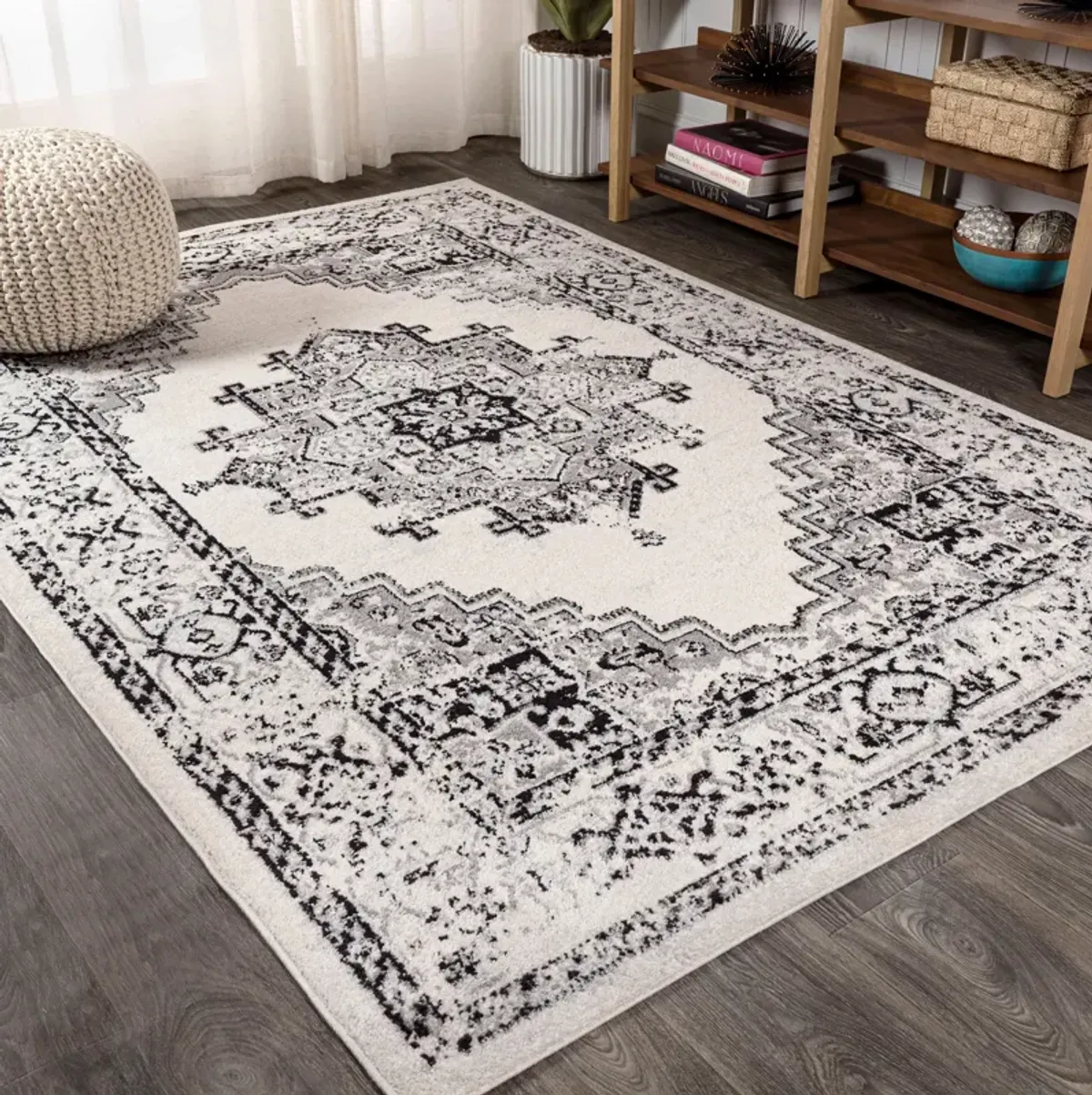 Inigo Cottage Medallion Area Rug