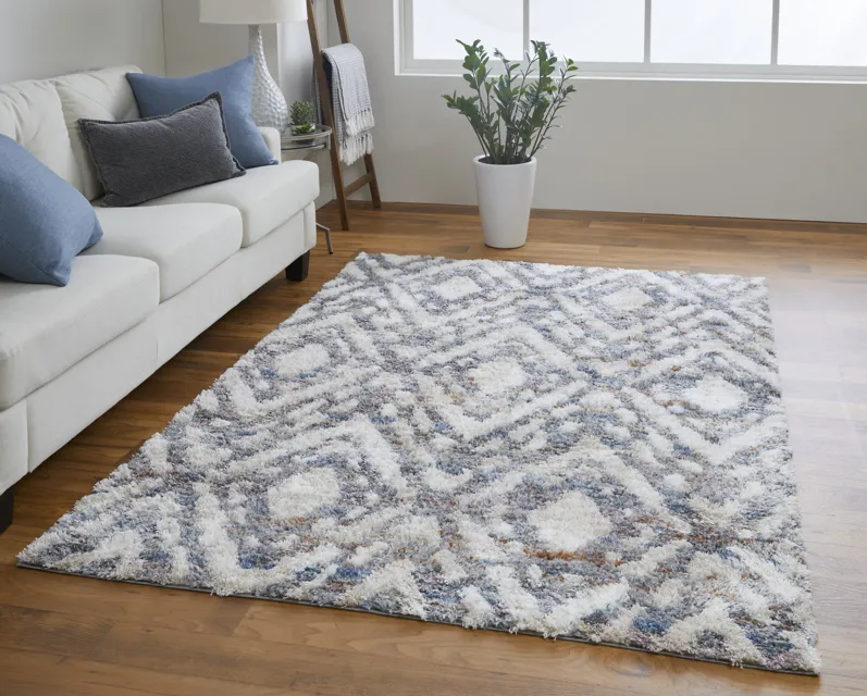 Mynka 39IAF Ivory/Gray/Taupe 2' x 3' Rug