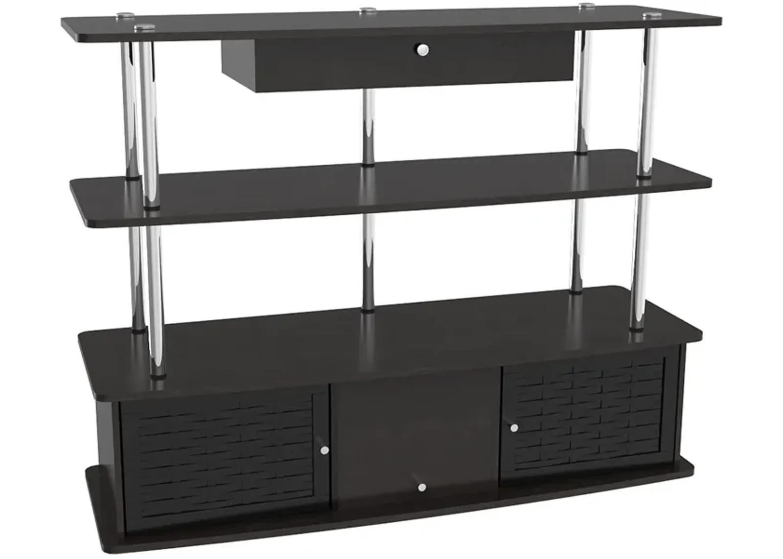 Convenience Concepts Designs2Go Aspen 1 Drawer TV Stand with Storage Cabinets and Shelves