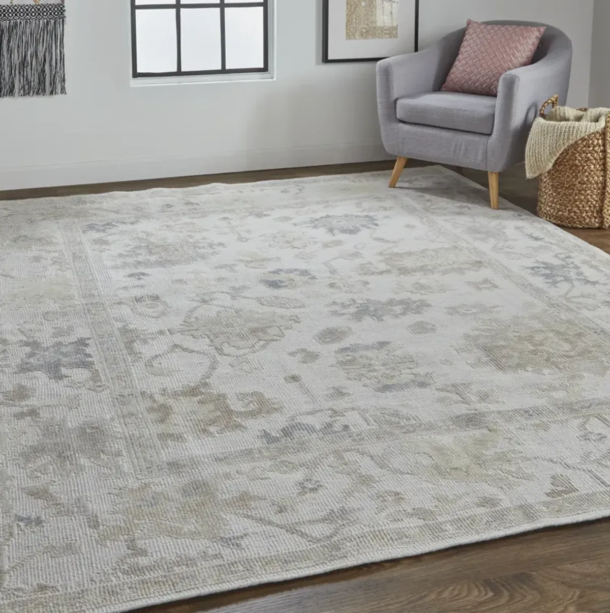 Wendover 6864F Tan/Ivory/Orange 9' x 12' Rug