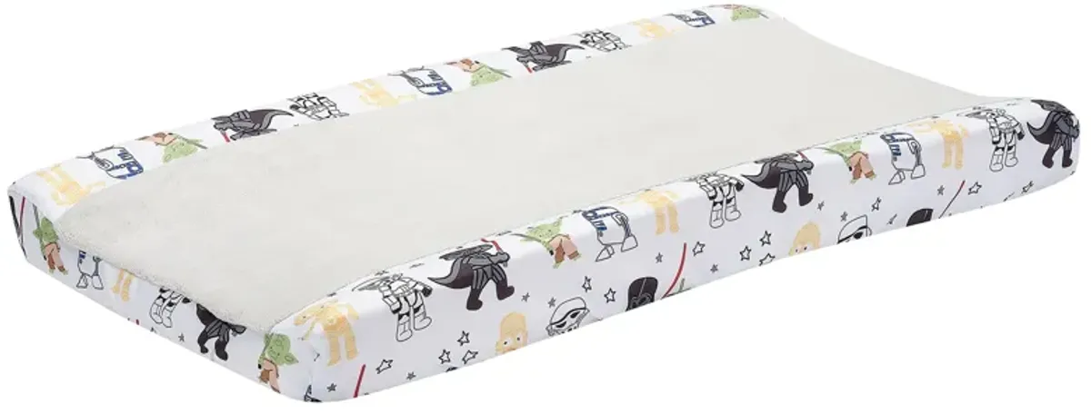 Lambs & Ivy Star Wars Classic Changing Pad Cover - Yoda/Darth Vader/R2-D2/C-3PO