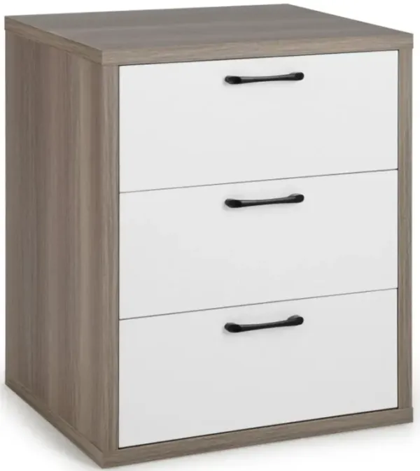 3 Slide-out Drawers Modern Dresser with Wide Storage Space