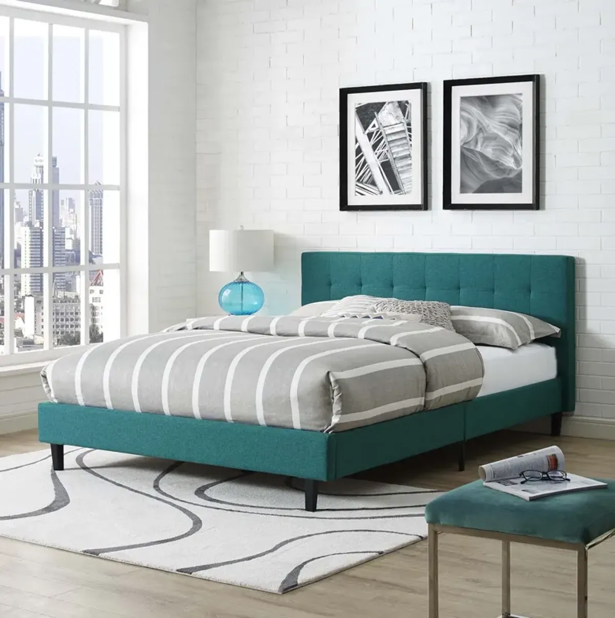 Modway - Linnea Queen Fabric Bed