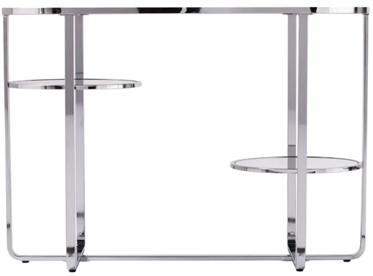 Maxina Mirrored Console Table w/ Storage