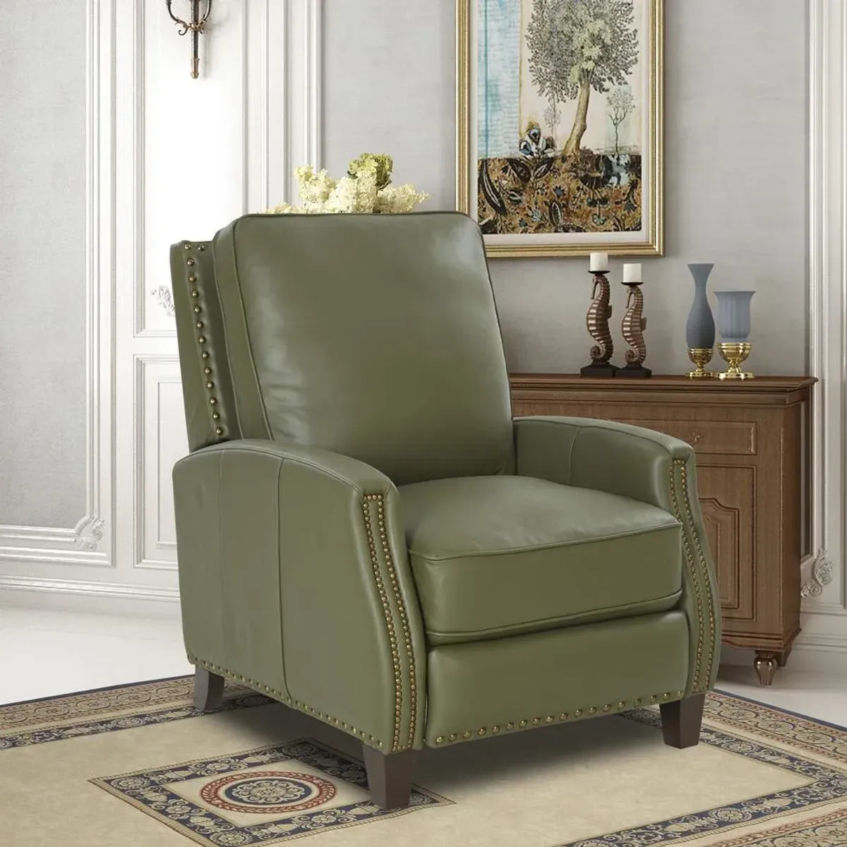 Barcalounger Melrose Recliner, Giorgio Chive / All Leather