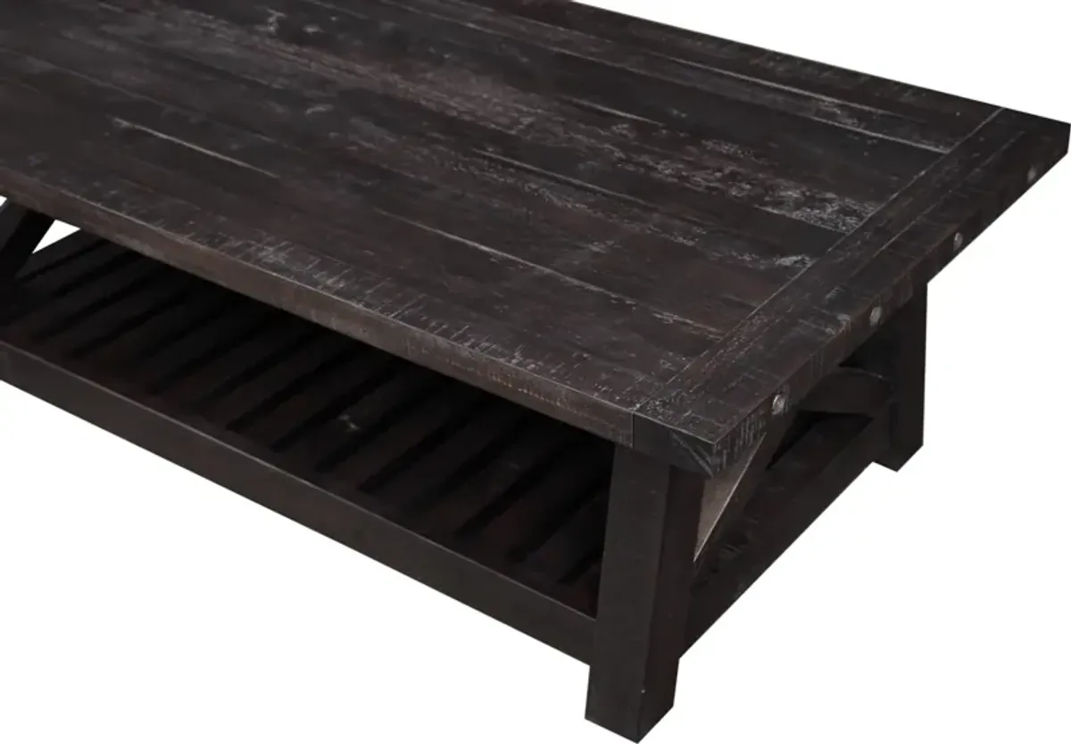 Yosemite Solid Wood Coffee Table in Cafe