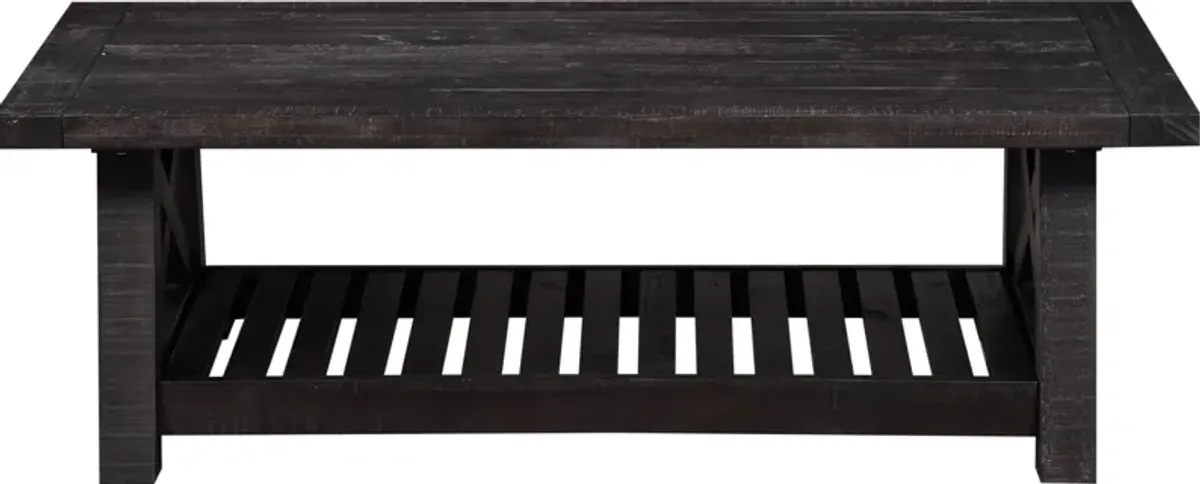 Yosemite Solid Wood Coffee Table in Cafe