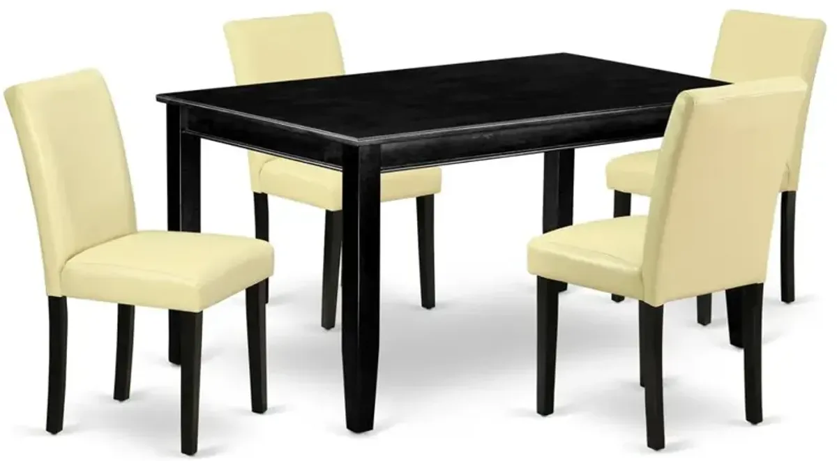 Dining Room Set Black, DUAB5-BLK-73
