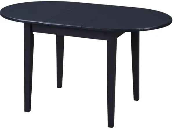 Teamson Home Wooden Extendable Dining Table Room Furniture for 4-6 People, Navy Blue