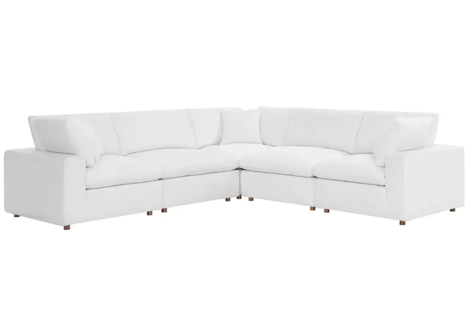 Commix Down Filled Overstuffed 5 Piece 5-Piece Sectional Sofa