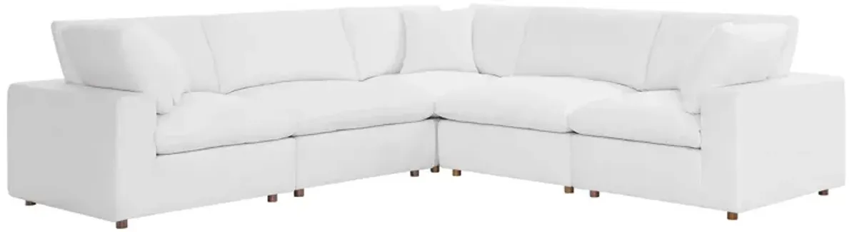 Commix Down Filled Overstuffed 5 Piece 5-Piece Sectional Sofa