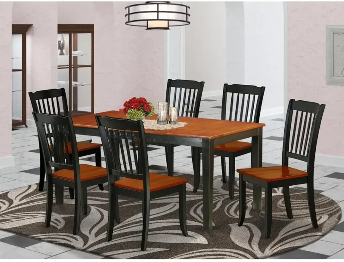 Dining Room Set Black & Cherry