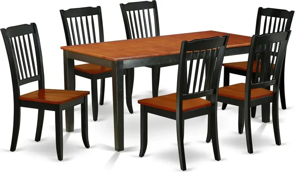 Dining Room Set Black & Cherry