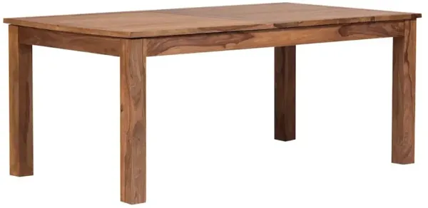 Porter Designs Urban Solid Sheesham Wood 72 - 96 Butterfly Extension Dining Table, Natural