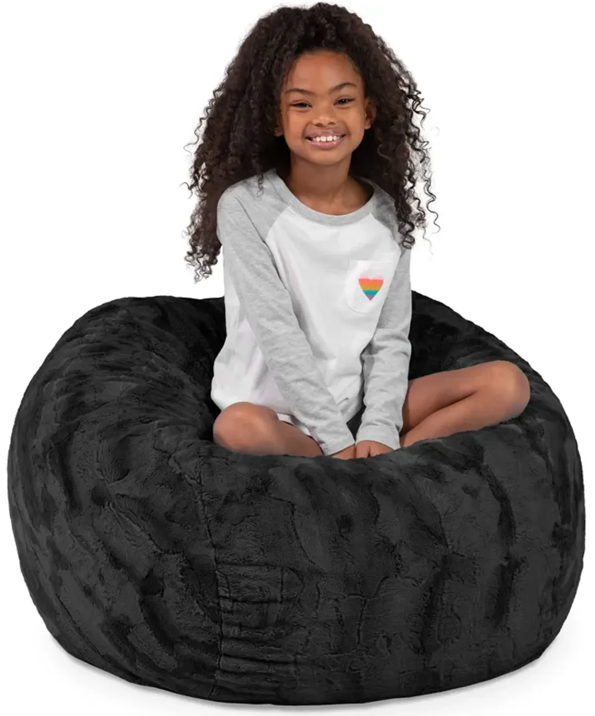 Jaxx Saxx 3 Foot Bean Bag Chair - Faux Fur