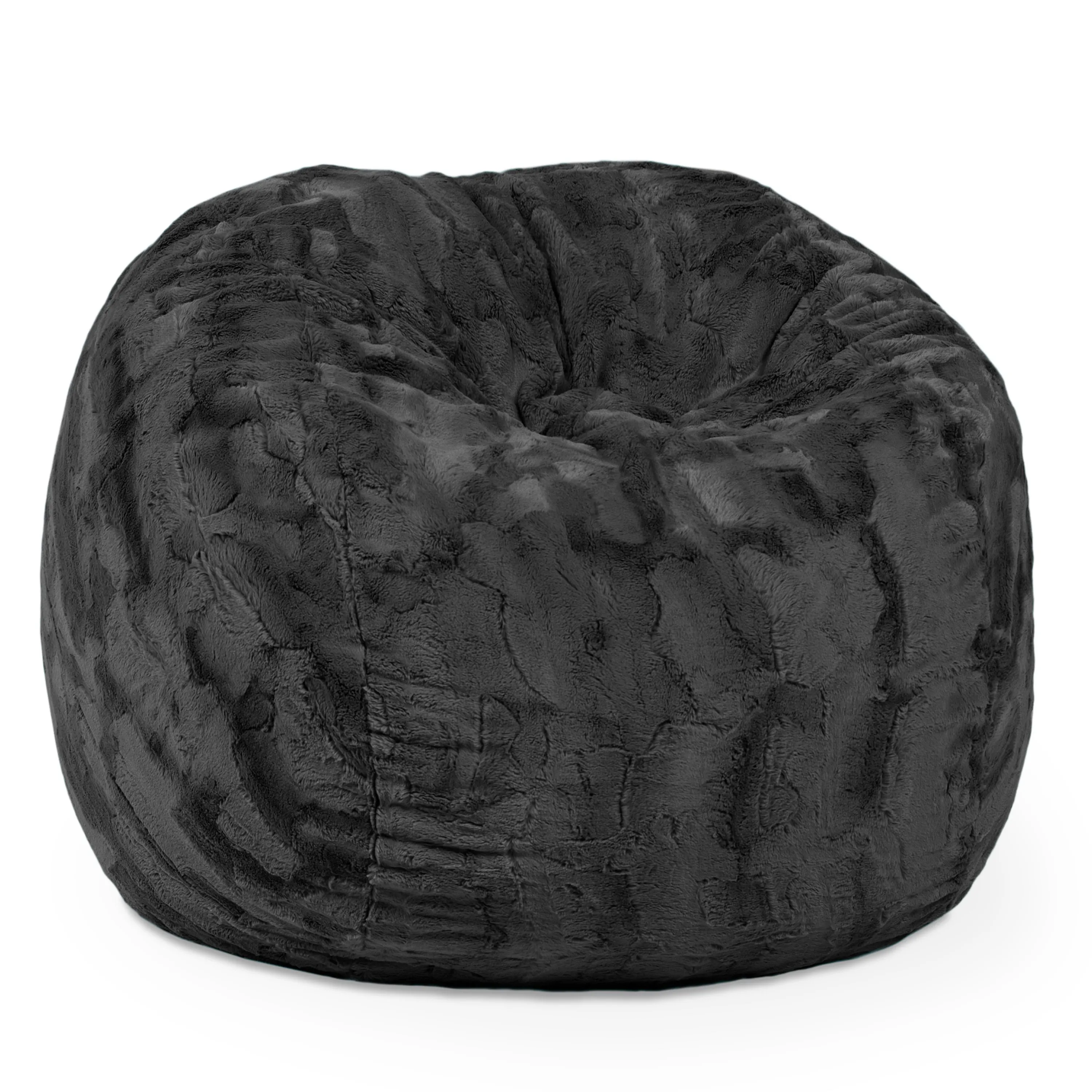 Jaxx Saxx 3 Foot Bean Bag Chair - Faux Fur - Fun Colors