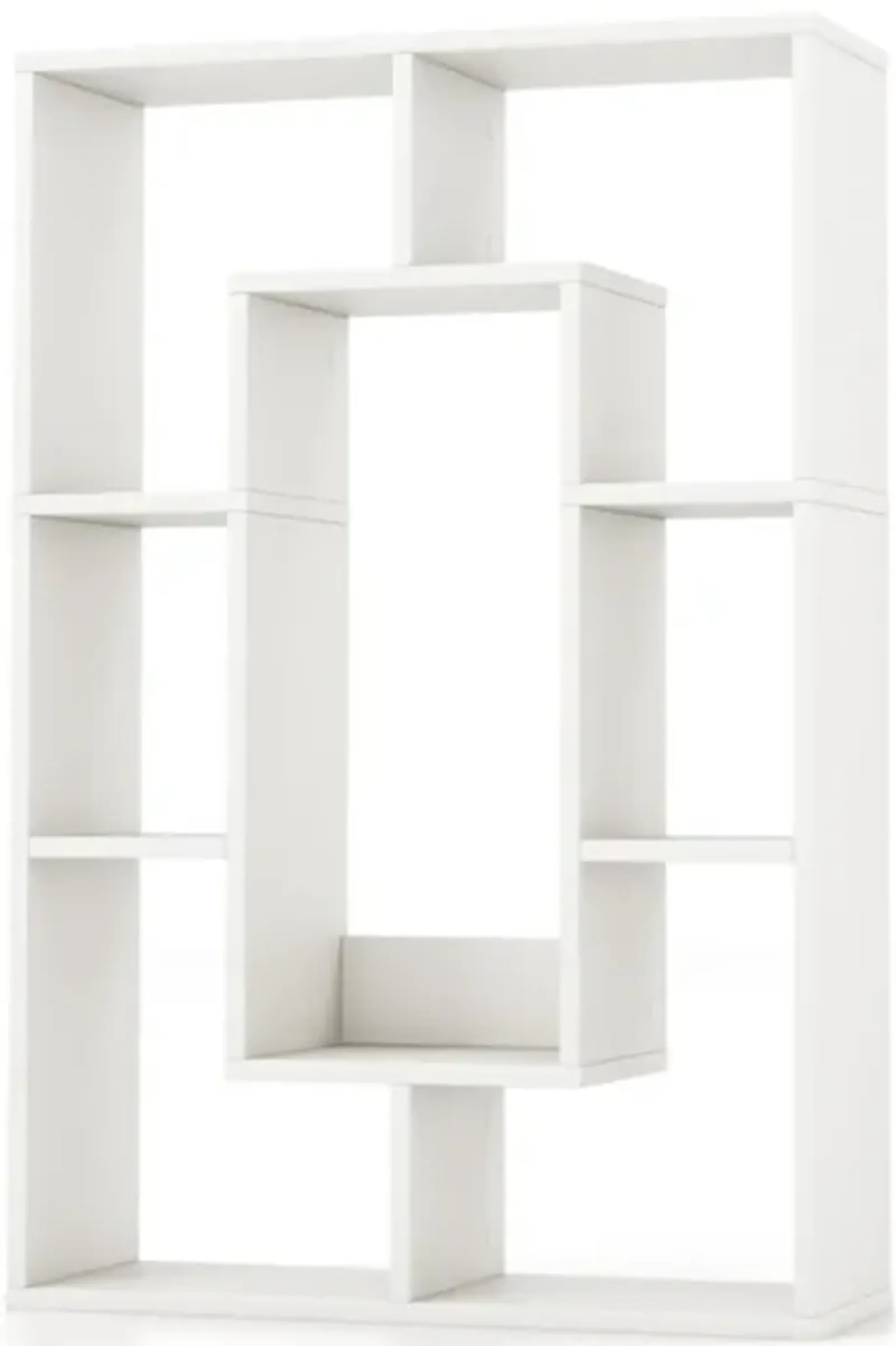 Hivvago 7-Cube Geometric Bookshelf Modern Decorative Open Bookcase