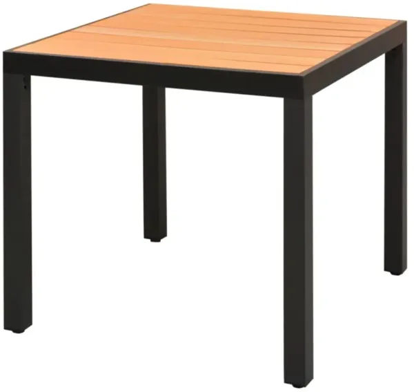 vidaXL Garden Table Brown 31.5"x31.5"x29.1" Aluminium and WPC