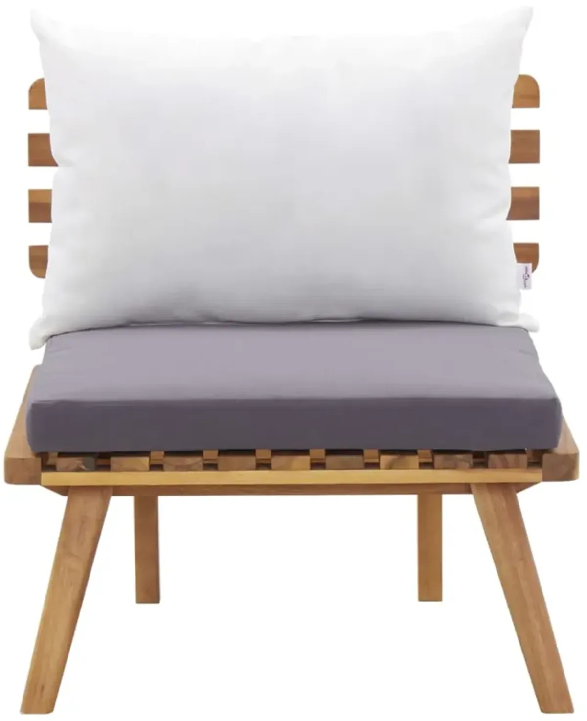 vidaXL Garden Chair with Cushions Solid Acacia Wood