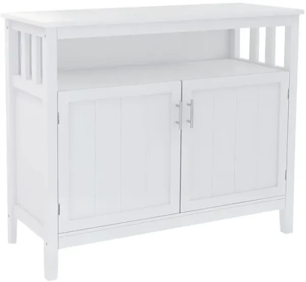Wood 39.96 in. Sideboard with 2-Door and 1-Shelf